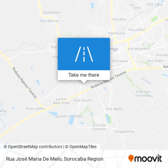 Mapa Rua José Maria De Melo