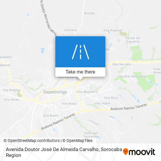Avenida Doutor José De Almeida Carvalho map