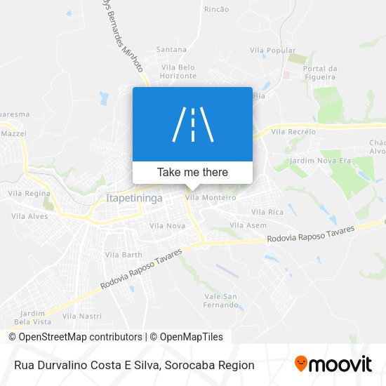 Rua Durvalino Costa E Silva map