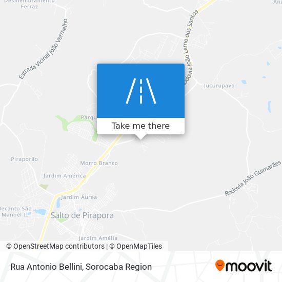 Mapa Rua Antonio Bellini