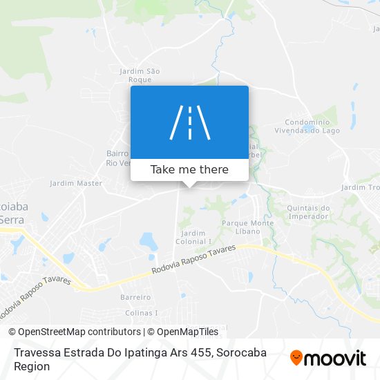 Travessa Estrada Do Ipatinga Ars 455 map