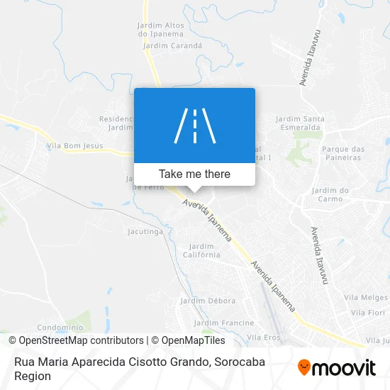 Rua Maria Aparecida Cisotto Grando map