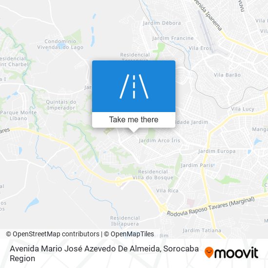 Avenida Mario José Azevedo De Almeida map
