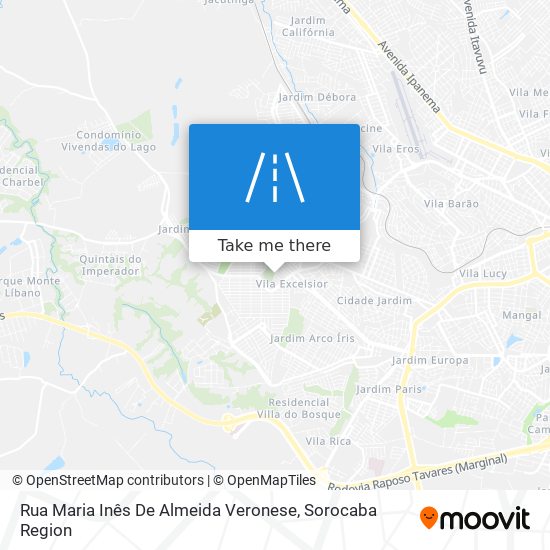 Mapa Rua Maria Inês De Almeida Veronese