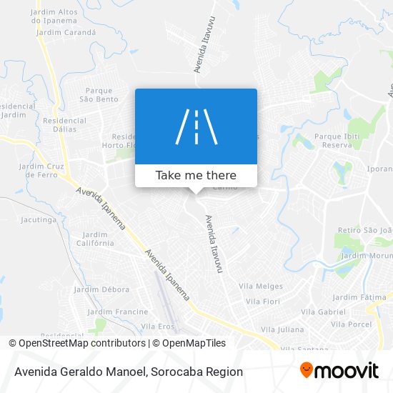 Mapa Avenida Geraldo Manoel