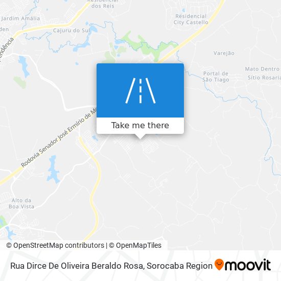 Mapa Rua Dirce De Oliveira Beraldo Rosa