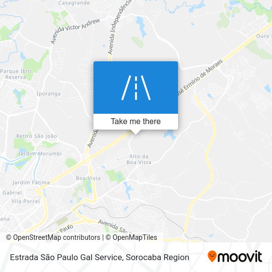 Estrada Sāo Paulo Gal Service map