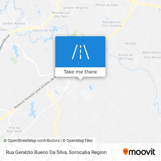 Mapa Rua Genézio Bueno Da Silva