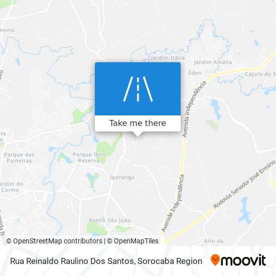 Mapa Rua Reinaldo Raulino Dos Santos