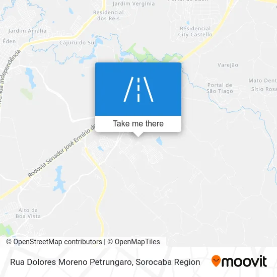Rua Dolores Moreno Petrungaro map