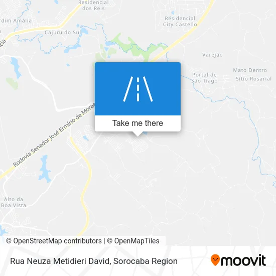 Rua Neuza Metidieri David map