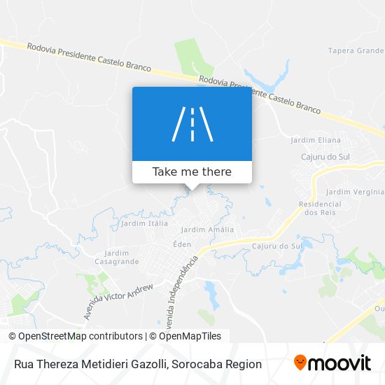 Rua Thereza Metidieri Gazolli map