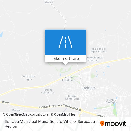 Estrada Municipal Maria Genaro Vitiello map
