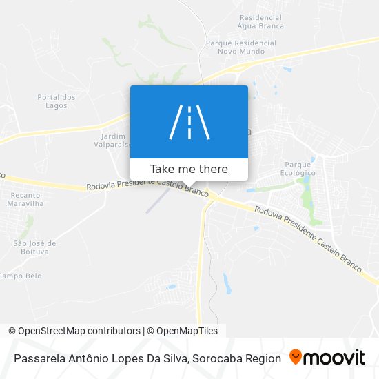 Passarela Antônio Lopes Da Silva map