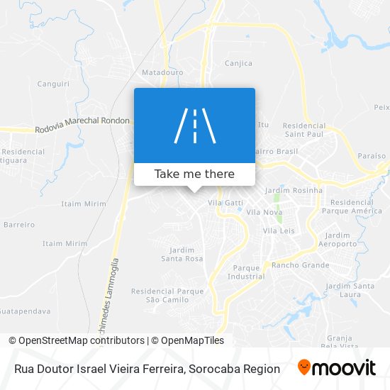 Rua Doutor Israel Vieira Ferreira map