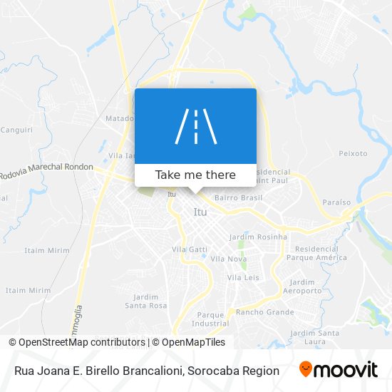 Mapa Rua Joana E. Birello Brancalioni