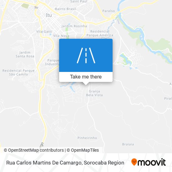 Mapa Rua Carlos Martins De Camargo