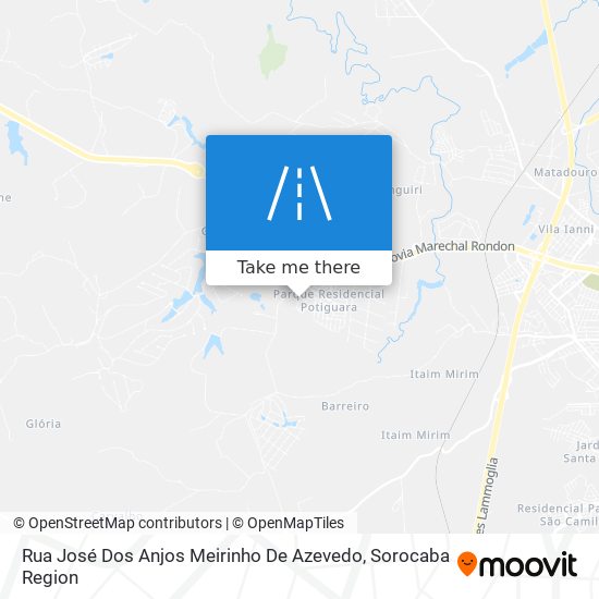 Rua José Dos Anjos Meirinho De Azevedo map