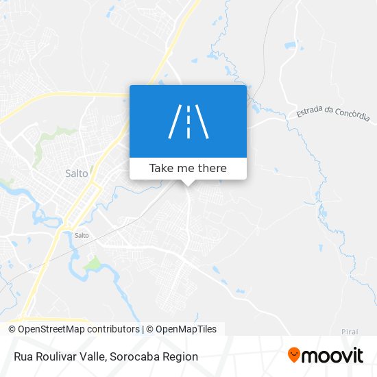 Mapa Rua Roulivar Valle