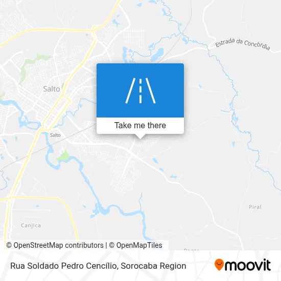 Rua Soldado Pedro Cencílio map