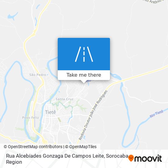 Mapa Rua Alcebíades Gonzaga De Campos Leite