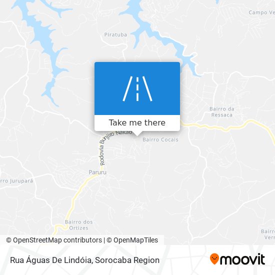 Rua Águas De Lindóia map