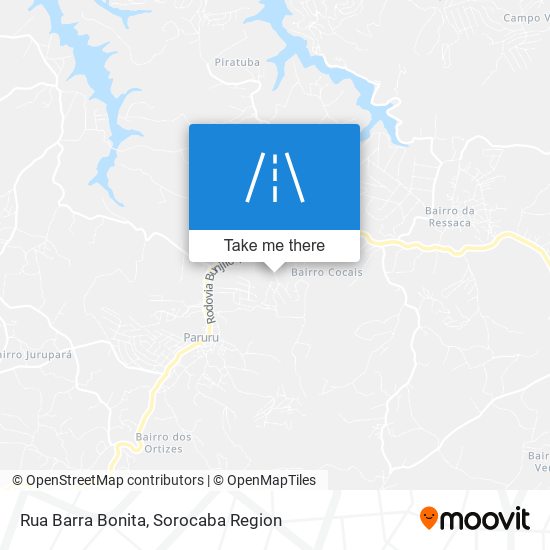 Mapa Rua Barra Bonita