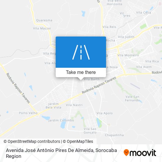 Avenida José Antônio Pires De Almeida map