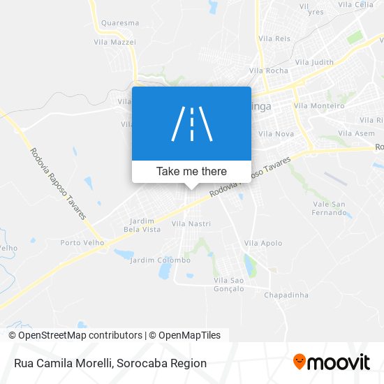 Mapa Rua Camila Morelli