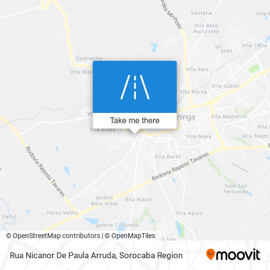 Mapa Rua Nicanor De Paula Arruda