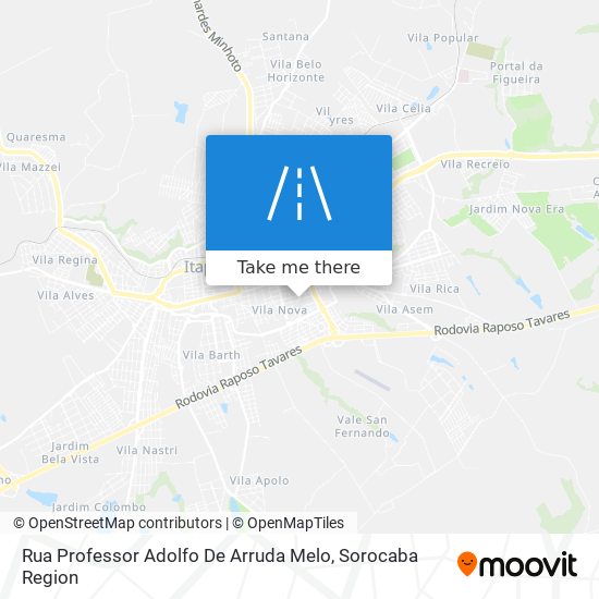 Rua Professor Adolfo De Arruda Melo map