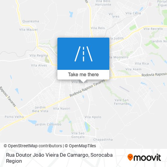 Mapa Rua Doutor João Vieira De Camargo