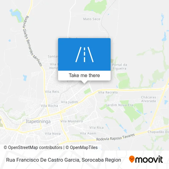 Rua Francisco De Castro Garcia map