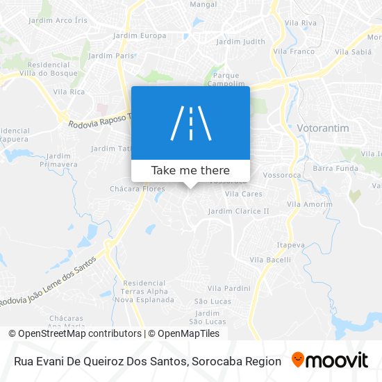 Rua Evani De Queiroz Dos Santos map