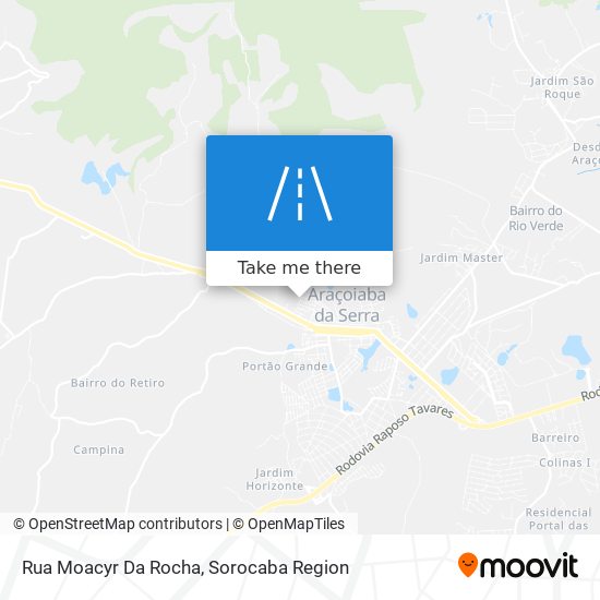 Mapa Rua Moacyr Da Rocha