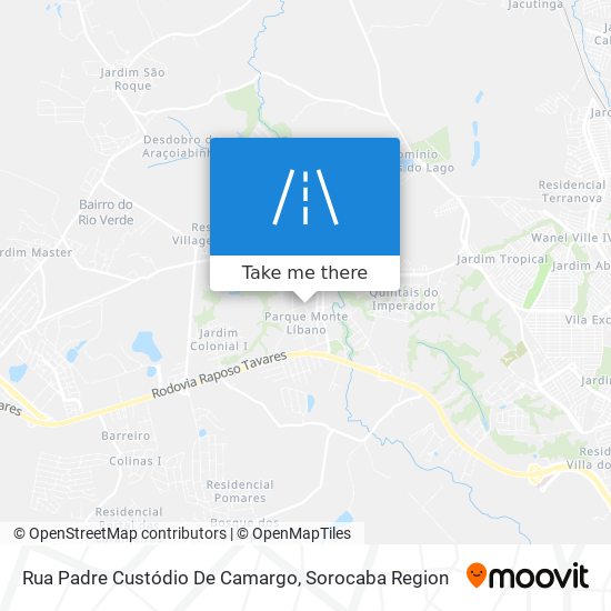 Rua Padre Custódio De Camargo map