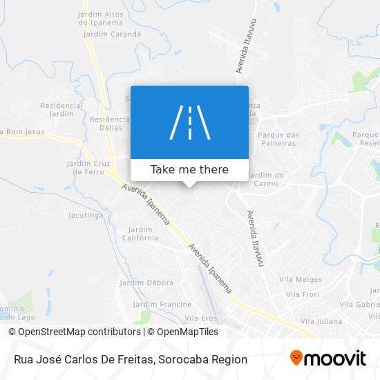 Rua José Carlos De Freitas map