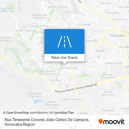 Rua Tenetente Coronel João Carlos De Campos map