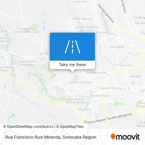 Rua Francisco Ruiz Miranda map