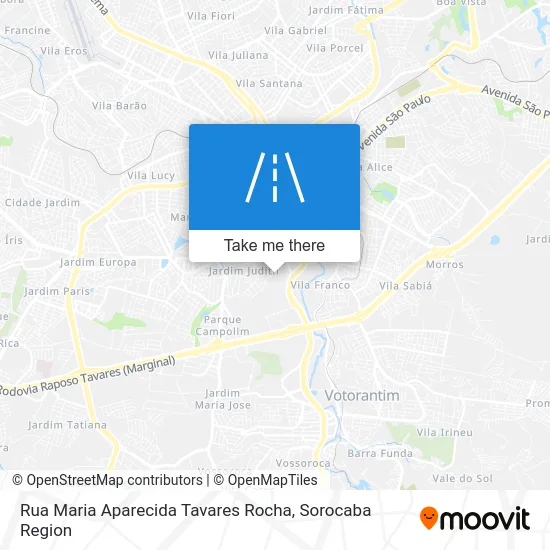 Rua Maria Aparecida Tavares Rocha map