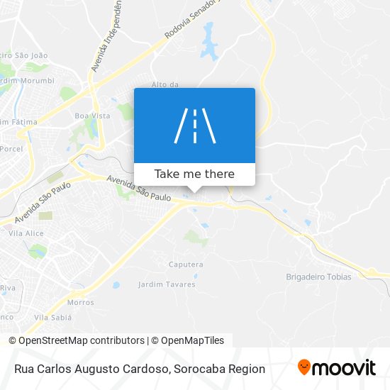 Mapa Rua Carlos Augusto Cardoso
