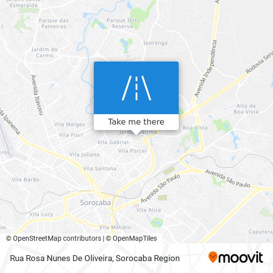 Mapa Rua Rosa Nunes De Oliveira