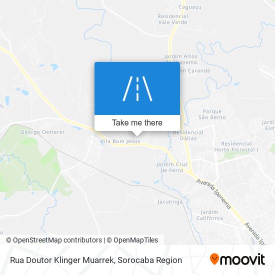 Mapa Rua Doutor Klinger Muarrek