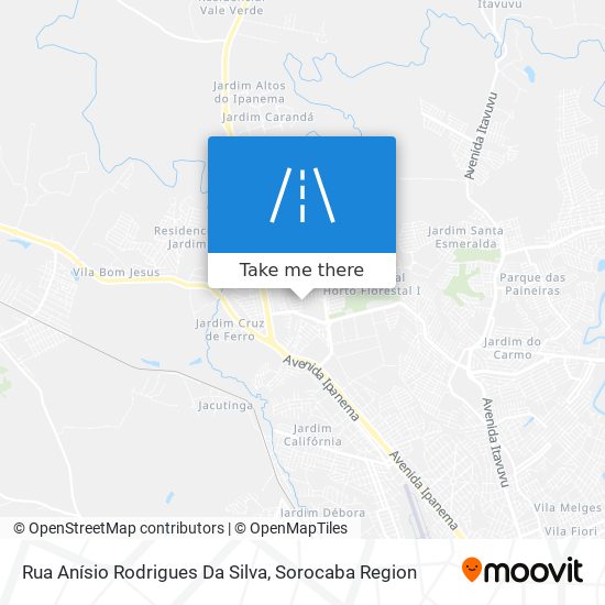 Rua Anísio Rodrigues Da Silva map