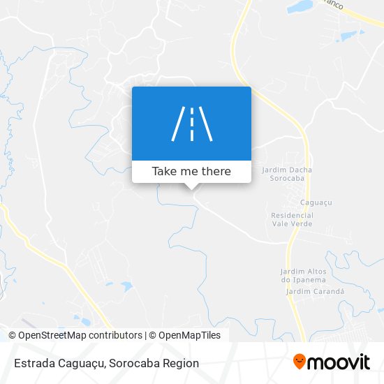 Mapa Estrada Caguaçu