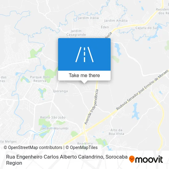 Rua Engenheiro Carlos Alberto Calandrino map