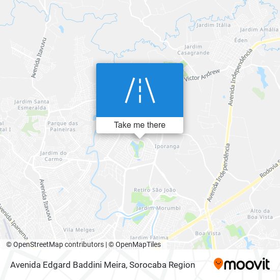 Avenida Edgard Baddini Meira map