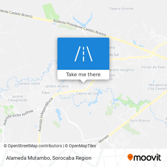 Alameda Mutambo map