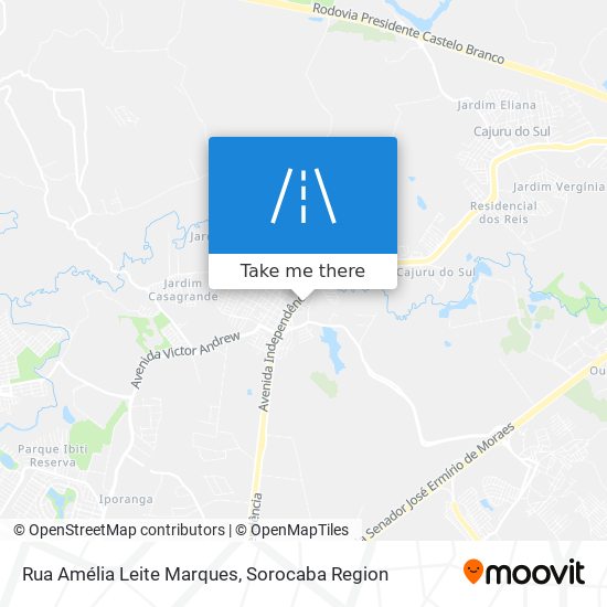 Mapa Rua Amélia Leite Marques