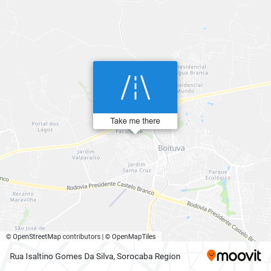 Mapa Rua Isaltino Gomes Da Silva